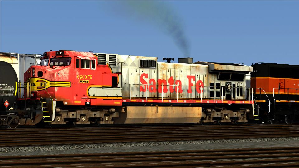 BNSF Ex ATSF C44 9Ws Weathered Train Sim Community