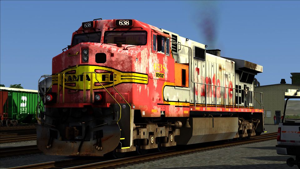 BNSF Ex ATSF C44 9Ws Weathered Train Sim Community