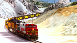 ATSF Atchison Topeka & Santa Fe Railroad WarBonnet C44-9W reskin