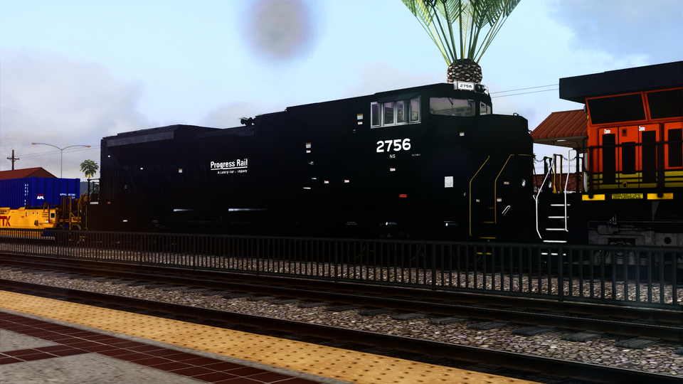 EMDX Progress Rail Black Scheme SD70AH-T4 Reskin - Train Sim Community