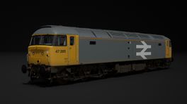 Class 47/0 47285 in Railfreight Grey Livery