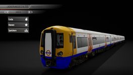 Class 377/4 in den londoner underground farben
