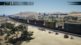 Cajon Pass Maxistack Branded Containers and Free Roam Formation