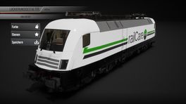 Vossloh G6 und die DB182 in den railCare lackierung 
