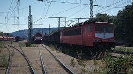 Linke Rheinstrecke DB BR 155 Freight Substitution