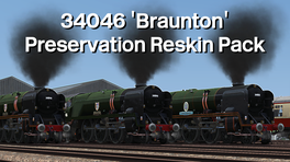 Bullied Light Pacific 34046 'Braunton' - Preservation Reskin Pack