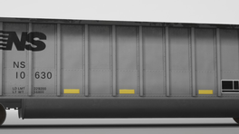 NS White Weathered Coal Hopper