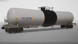 TILX Tankcar in White & Black Livery