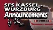 Announcements SFS Kassel - Wuerzburg by Tokio