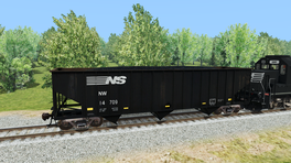 Run 8 v3 Norfolk Southern (Livery)  3 Bay Coal Hopper