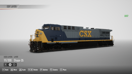 AC4460CW: CSX "6000 horsepower" livery