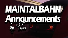 Announcements Maintalbahn Aschaffenburg Miltenberg by Tokio