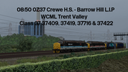 08:50 0Z37 Crewe H.S. - Barrow Hill L.I.P