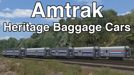 Amtrak Heritage Baggage Cars