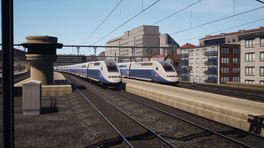TGV Duplex in Blue Silver White Atlantique livery