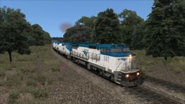 Amtrak Dash 8 White Undeframe Stripe 