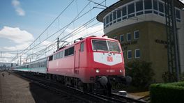 DB BR 111  111 180-6 in Orient Red (Orientrot) Reskin (Stuttgart-Heilbronn)