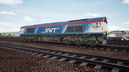 GBRf Class 66 66747 "Made In Sheffield" in NWT Livery (5th of a set of 7)