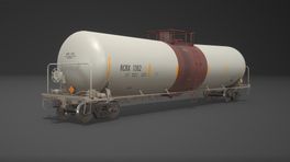 RCRX White & Maroon Tankcar