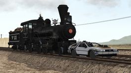 Back to the future part 3 Railroad DeLorean for train simulator classic