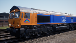 GB Railfreight Class 66 (Thank You NHS with Capt. Tom Moore nameplate)