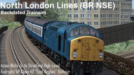 Acton Wells to Stratford - Class 40  "East Anglian" Railtour - BR Blue