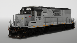 Vintage Amtrak GP38-2