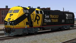 Amtrak GE P42DC #203 Missing Number Texture Patch