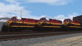 Kansas City Southern (Belle) SD40-2 3-Pack