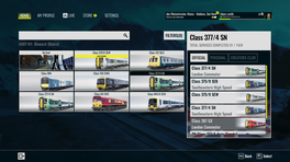 Electrostar TSW3 Menu mod