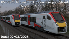 1P75 0616 Norwich to London Liverpool Street