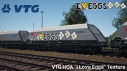 HOA Wagon "I Love Eggs" Graffiti Texture