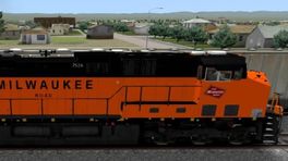 Milwaukee Road ES44AC Reskin For TS