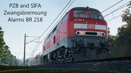 PZB and SIFA emergency brake alarms for BR 218