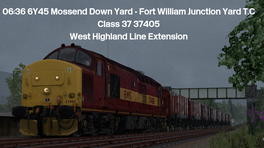 06:36 6Y45 Mossend Down Yard - Fort William Junction Yard T.C