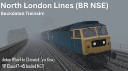 Acton Wharf to Chiswick - Class 47+45 MGR - Part#1 - BR Blue