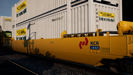 KCR Engineering Flatcar (Gunderson Husky Livery)