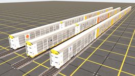 Modern Class I autoracks pack 1 (FXE Included) (*Update: CSX 89ft and CP 89ft added*)