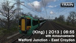 (King) 377 Southern Comfort: Watford Junction - East Croydon | Train Announcements (Part 1,2)