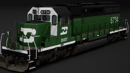 BN SD40 White Face