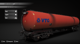 VTG Rail Red TEA Wagon Livery
