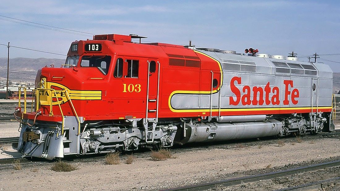 Santa Fe EMD FP45 #97, #101, #103 & #106 Searchlight Simulations ...