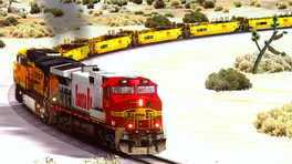 ATSF Atchison Topeka & Santa Fe Railroad WarBonnet C44-9W reskin