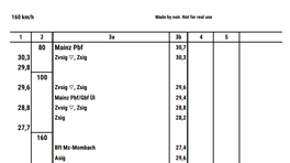 Classic german book timetables