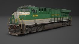 Norfolk Southern ES44AC Heritage Unit 8099 in Southern RR Livery