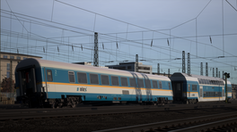 Derailed Alex coaches at München Hackerbrücke