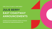 Julie Berry: East Coastway Announcements