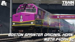 Boston Sprinter Original Horn: MBTA F40PH-3C - MBTA Commuter