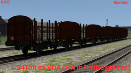 24T ex VDA OTA in Railfreight Red & EWS 