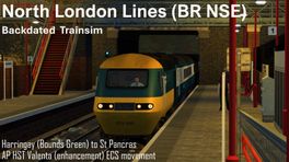 Harringay to St Pancras - HST ECS - BR Blue 